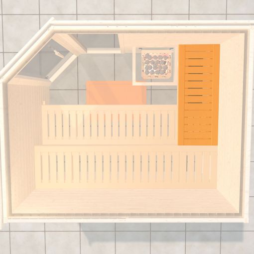 weka Dwarsbalk voor Sauna uit 2