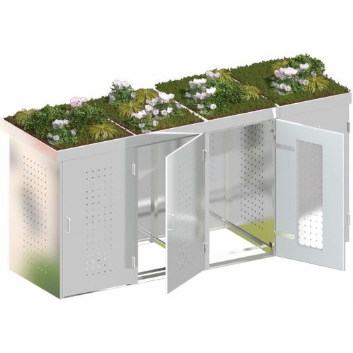 Binto Afvalcontainerkast voor 4 containers, 2