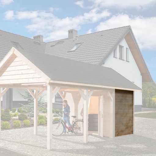 weka zijwand Massivholz voor carport 2
