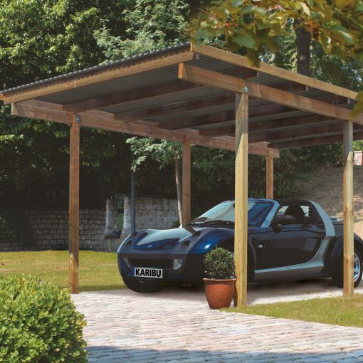 Karibu Enkele carport ECO onderdak 2