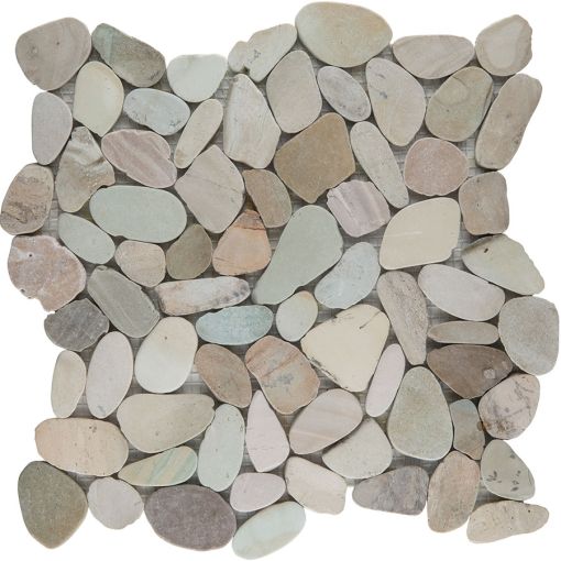 Wellker natuursteenmozaïek rivierkeien Toscana Mix 2