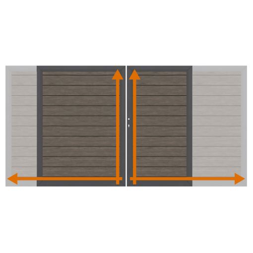TraumGarten dubbele poort op maat 2
