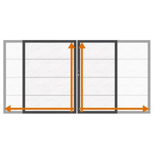 TraumGarten Dubbele poort op maat 2