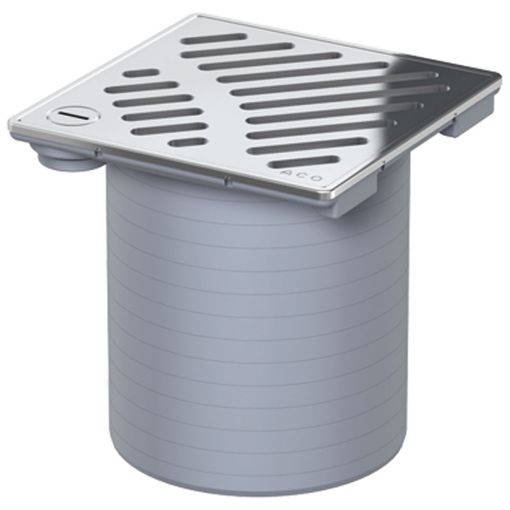 ACO badafvoer-opzetstuk 150x150mm incl. rooster 2