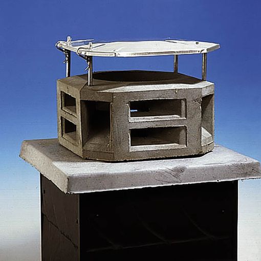 Schoorsteenaansluiting beton eenzijdig met roestvrijstalen 2