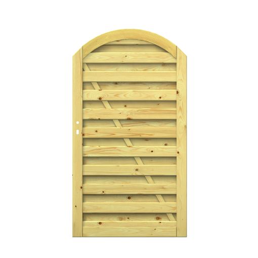 Wellker schutting Hout Poort rond 2