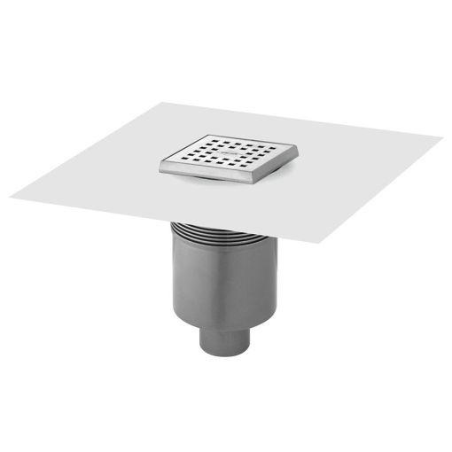 BLANKE vloerafvoer DIBA-CUBE puntafwateringssysteem, verticale 2