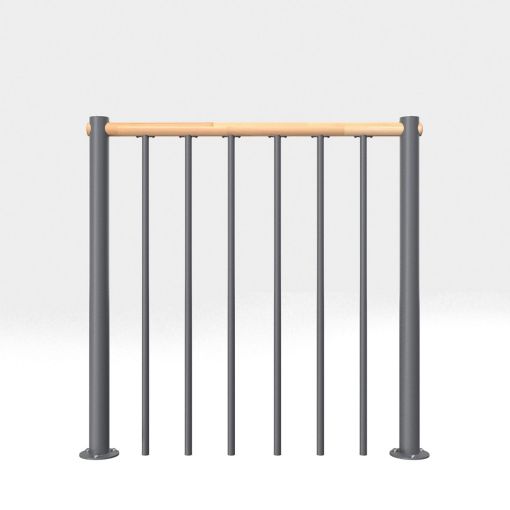 Minka brustvering grijs met verticale 2
