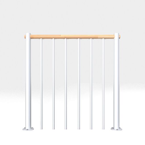 Minka balustrade wit met verticale 2