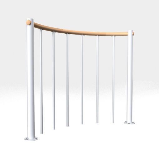 Minka-balustrade wit met verticale stijlen 2