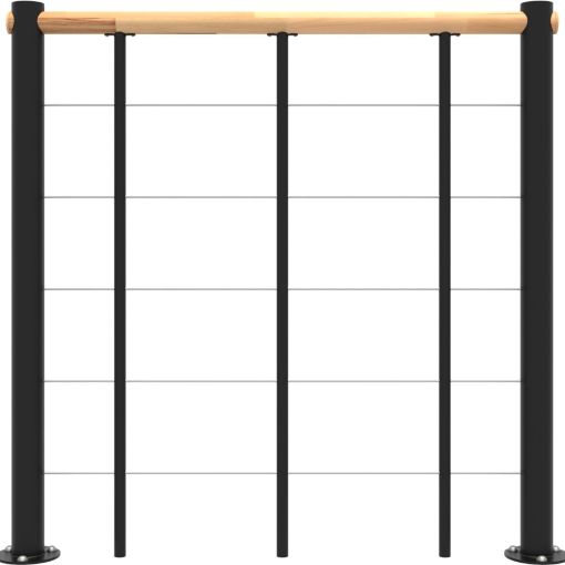 Minka balustrade zwart met onderliggers 2