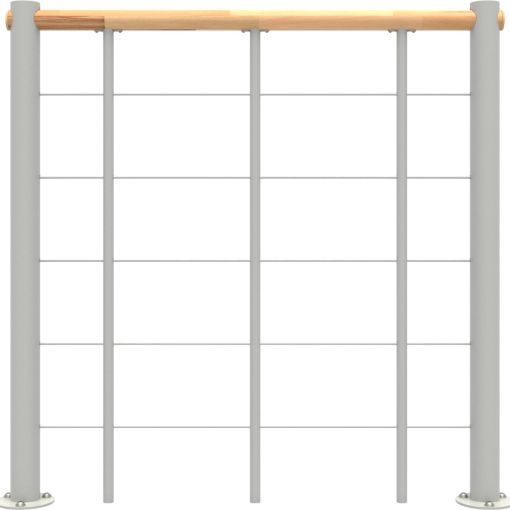 Minka balustrade wit met onderrails 2