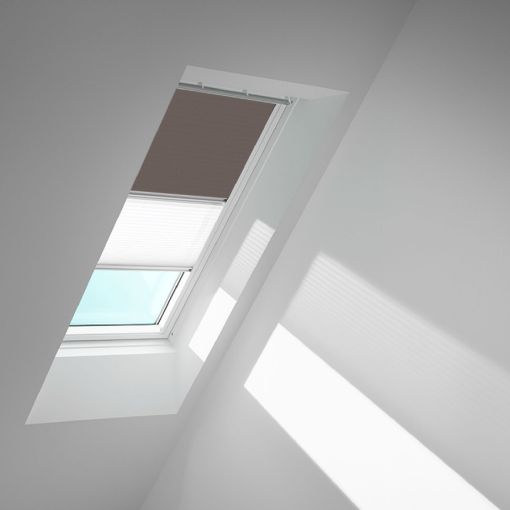 VELUX Verduisteringsrollo Duo DFD Taupe/Wit 2