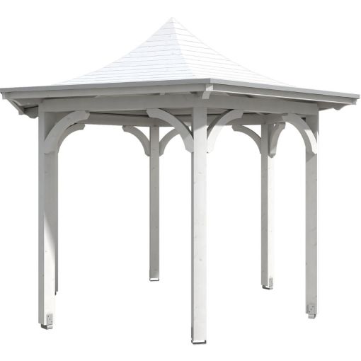 Skan Holz Pavillon Versailles Weiß 2