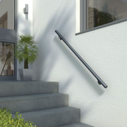 DOLLE Prova Aluminium antraciet handgreepset 2