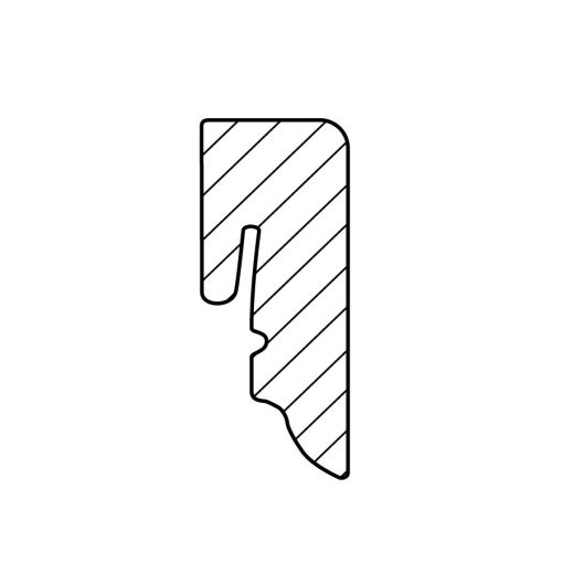 HARO Plint folie wit 16x40mm 2