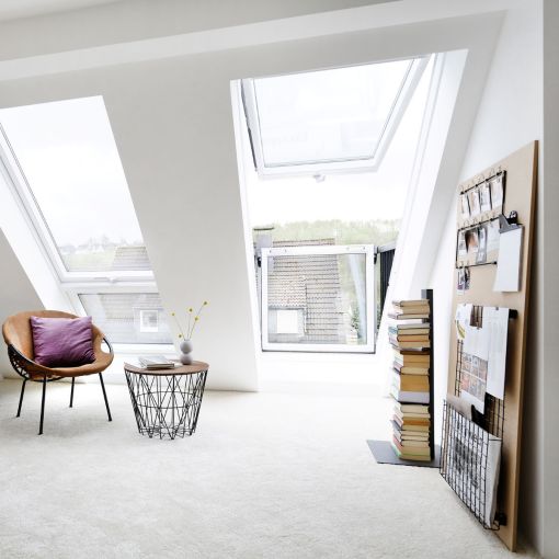 VELUX GDL Balkon Hout/Den wit 2