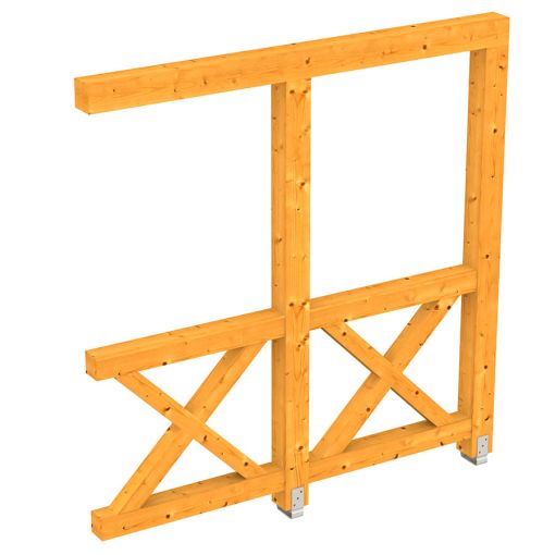 Skan Holz zijwand Andreaskruisen lijmhout 2