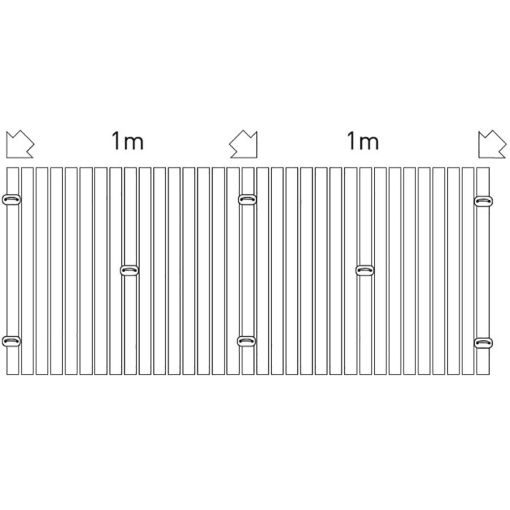 Privacymat PVC Bevestigingskit Antraciet 2