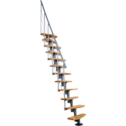 Minka middenboomtrap Nizza grijs ruimtespaartrap 2