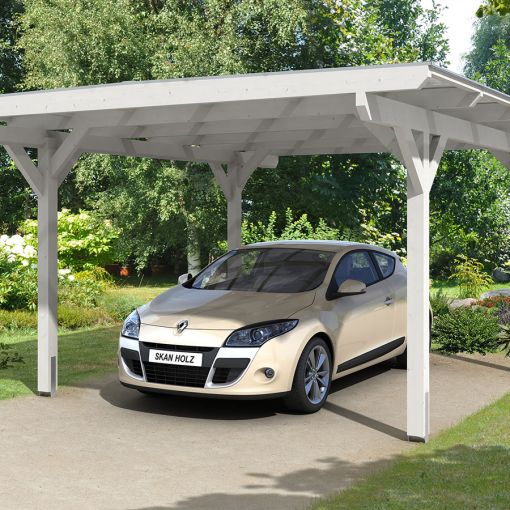 Skan Holz Singlecarport Odenwald Wit 2