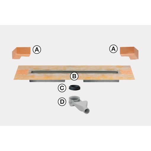 Schlüter-KERDI-LINE F 40 douchegoot V4A 2
