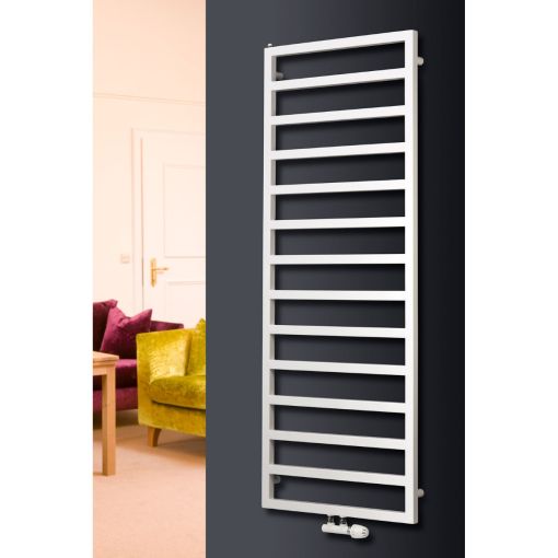 Ximax badradiator Pure middenverbinding wit 2