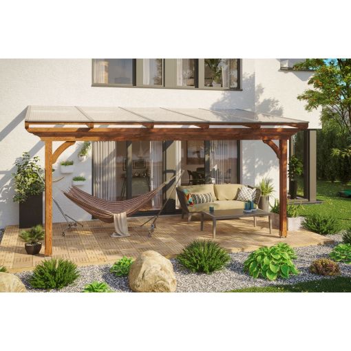 Skan Holz Terrasoverkapping Ravenna Terrassendak 2