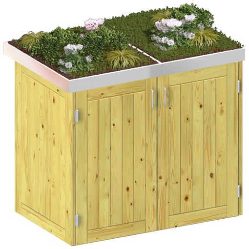 Binto afvalcontainerkast voor 2 containers, 2
