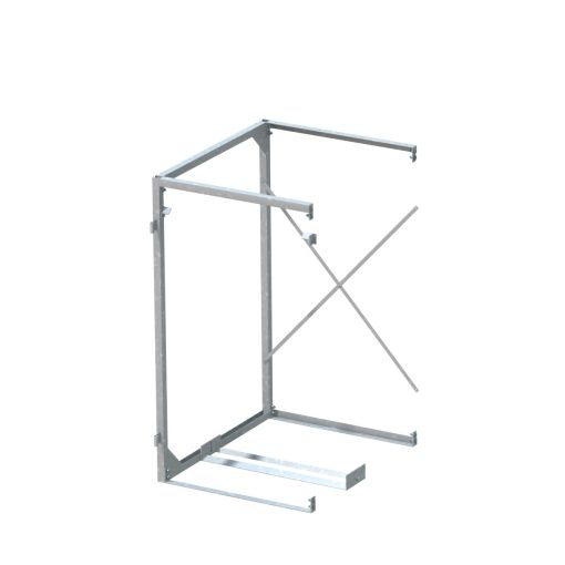 Binto afvalcontainerkast uitbreidingsrek metaal afvalcontainerkast-bekleding 2
