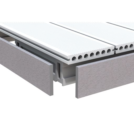 TraumGarten DreamDeck WPC afwerkingslijst grijs 2