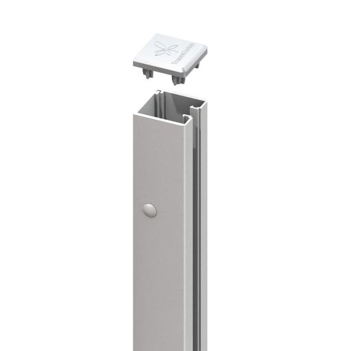 TraumGarten schutting SYSTEEM U-klemmprofiel zilver 2