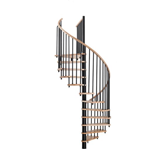 Minka spiltrap Spiral Wood zwart 2