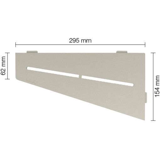Schlüter-SHELF-E-S3 TSC PURE Alu gestructureerd 2