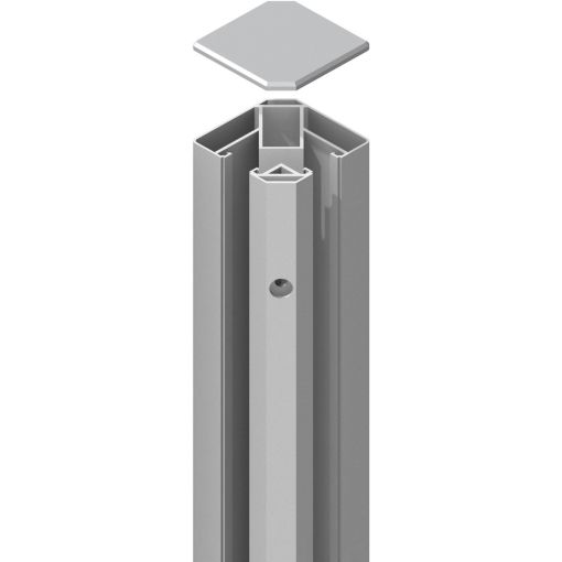 TraumGarten schutting SYSTEM hoekklempaal Zilver 2