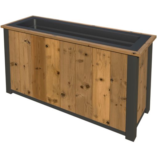 TraumGarten Thermo-hout 4-hoeks plantenbak/verhoogde plantenbak 2