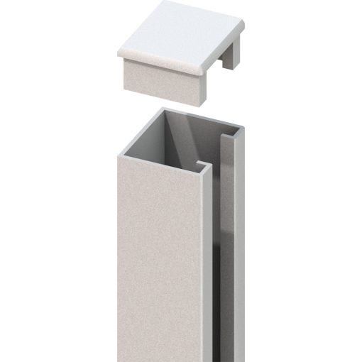 TraumGarten schutting U-montageprofiel SYSTEM Zilver 2
