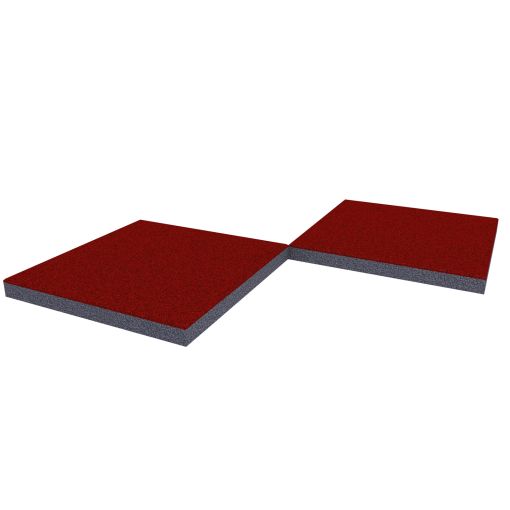 WINNETOO Valmatten 50x50x4,5cm rood-bruin 2
