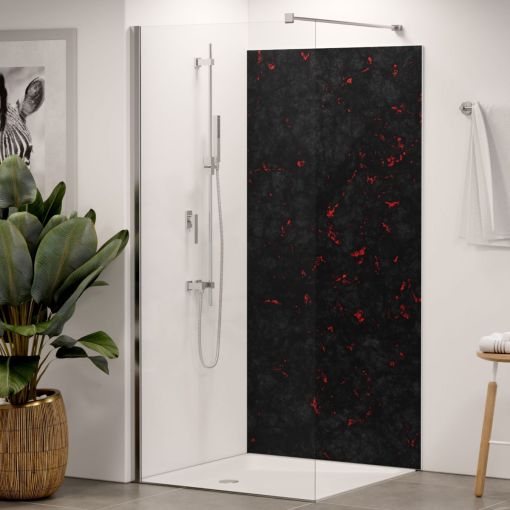 Winwall douchewand Aluminium verbund Lava 2