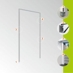 Windhager Insectenbescherming Expert Montageraam 125x245 6
