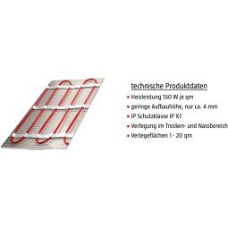 Wellker elektrische vloerverwarming E-Heat SET 4