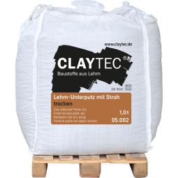 ClayTec Leem-onderpleister met stro, DROOG 3