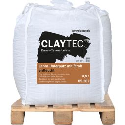 ClayTec leem-onderpleister grof met stro, 3