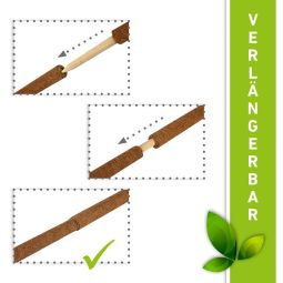 Windhager Kokos-Plantenstok verlengbaar 6