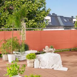 Windhager Balkonblende SYLT terracotta privacyscherm 3