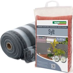 Windhager balkonscherm SYLT grijs wit 11