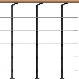 DOLLE balustrade voor middenboom trap 5