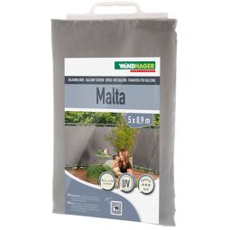 Windhager balkonscherm Malta zilvergrijs 90x500 8