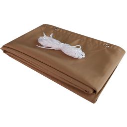 Windhager balkonscherm Malta khaki 90x500 6