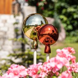 Windhager Rosenkugel mondgeblazen versilvert rood 4